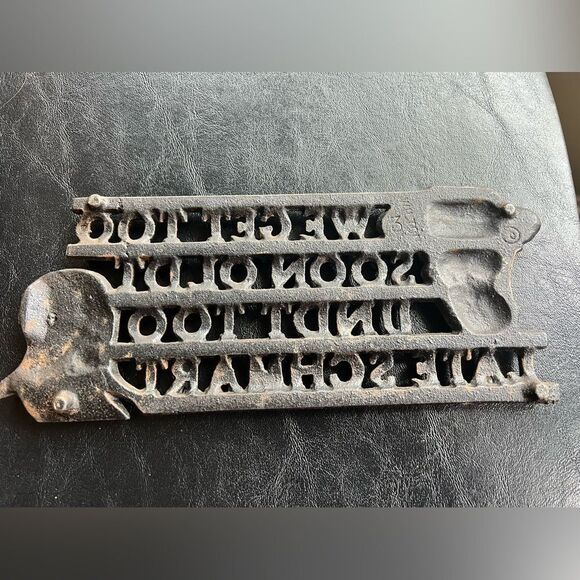 Cast Iron Wall Decor Trivet - Picture 2 of 5